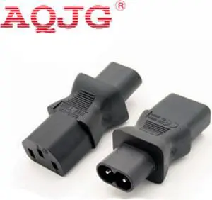 IEC 320 C8 Male Plug to C13 3Pin Female Socket Power Adapter  IEC 320 C8 Figure 8 Type 2pin Male To C13 AQJG