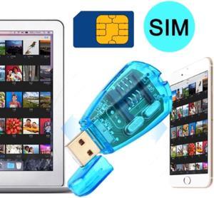 USB SIM Copy/Cloner Kit SIM Card Reader GSM CDMA SMS Backup + CD Card Reader