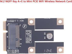 M.2 NGFF A+E E Key WIFI Wireless Module Network Card To MINI PCIE WiFi Adapter