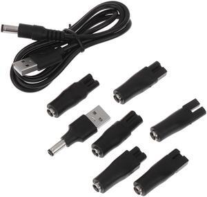 8pcs/Set Power Cord 5V Replacement Charger USB Adapter for All Kinds of Electric Hair Clippers