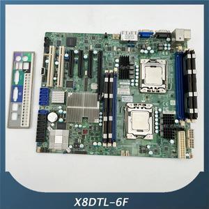 Workstation Motherboard For X8DTL-6F X8DTL-6 LGA1366 X58 Game Hang Up Fully Tested Good Hot
