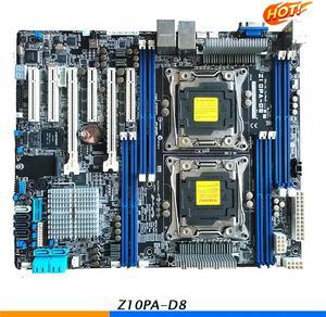 Two-Way Server Motherboard For Z10PA-D8 C612 Socket LGA 2011-3 V3 V4 DDR4 X99 X99M Good