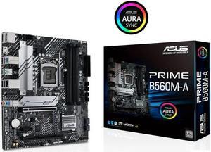 motherboard PRIME B560M-A LGA1200 supports PCIe 4.0, dual M.2 slots, 8 power supply modules