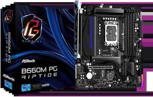 B660M PG Riptide  Micro ATX B660 DDR4 PCIe 4.0 x16, USB 3.2 Gen 128G Support 12 gen LGA 1700 CPU Motherboard