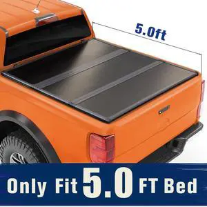 TIPTOP Tri-Fold Hard Tonneau Cover Truck Bed FRP On Top For 2019 2020 2021 2022 Ranger 5ft Bed (61") | TPM3 |