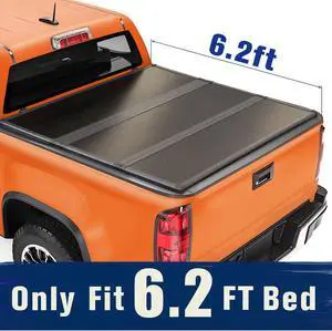 TIPTOP Tri-Fold Hard Tonneau Cover Truck Bed FRP On Top For 2015-2023 Colorado / Canyon 6.2ft Bed (74") | TPM3 |
