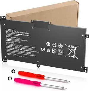 BK03XL Battery for HP Pavilion X360 14-BA 14M-BA Series 14-BA253CL 14M-BA114DX 14M-BA011DX 14-BA1XX 14-BA2XX 14-BA153CL 14-BA125CL 14M-BA013DX 14-BA175NR 14M-BA1XX 14M-BA0XX 916811-855 HSTNN-LB7S UB7G