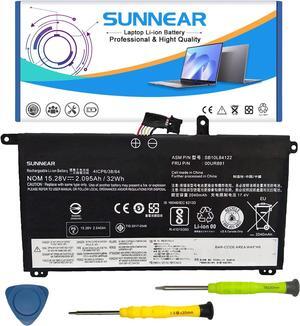 SUNNEAR 00UR891 SB10L84122 01AV493 Battery Replacement for Lenovo ThinkPad T570 T580 P51S P52S Series 00UR892 SB10L84123 00UR890 SB10L84121 15.28V 32Wh 2095mAh 4-Cell