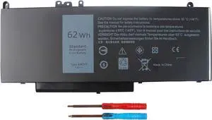 Emanjor 5470 5570 62Wh Type 6MT4T 7.6V Battery Replacement for Dell Latitude E5570 E5470 E5270 Precision 3510 7V69Y TXF9M 79VRK 07V69Y 079VRK 0TXF9M 0HK6DV P48F001 P48F002 P48F P62G P62G001 4-Cell