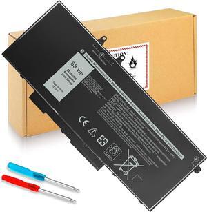 Wymisnit 68Wh 3HWPP Battery for Dell Latitude 5510 5410 5501 5401 5511 5411 Precision 3541 3551 Inspiron 7706 2-in-1 Inspiron 17 7500 7506 2-in-1 Black 1VY7F 03HWPP 10X1J N2NLL 451-BCMN 15.2V