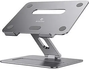 brocoon Adjustable MacBook Stand for Desk, Ergonomic Aluminum Laptop Riser with Heat-Vent, Compatible for 10-17 Laptops brocoon Adjustable MacBook Stand for Desk, Ergonomic Aluminum Laptop Riser with Heat-Vent, Compatible for 10-17 Laptops