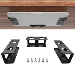 IFCASE Under Desk Laptop Mount, Metal Under Desk Shelf Holder for Laptop, Mac Mini, MacBook, Keyboard with Anti-Scratch Silicone (Black) IFCASE Under Desk Laptop Mount, Metal Under Desk Shelf Holder for Laptop, Mac Mini, MacBook, Keyboard with Anti-Scratch Silicone (Black)