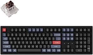 Keychron K10 Pro Wireless Custom Mechanical Keyboard, Full-Size QMK/VIA Programmable Bluetooth/Wired White Backlight with Hot-swappable Keychron K Pro Brown Switch Compatible with Mac Windows Linux