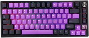 EPOMAKER TH80 SE Gasket 75% Mechanical Keyboard, NKRO Hot Swappable RGB 2.4Ghz/ Bluetooth 5.0/ Wired Gaming Keyboard with Poron/EVA Foam, 4000mah Battery, Knob Control for E-Sport/Windows/Mac