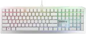 Cherry MV 3.0 Viola Wired Mechanical Gaming Keyboard. RGB Backlight with Cross Linear Viola Switches. from The Makers of The MX Switch. (White)