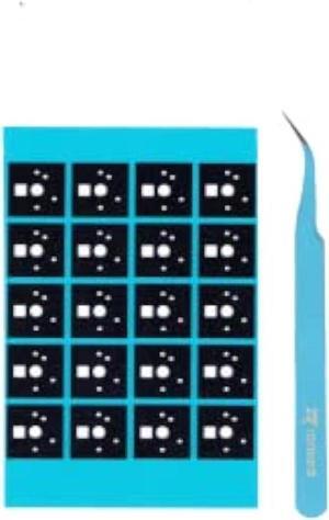 Ranked Premium Switch Pads Kit for DIY Custom Mechanical Keyboard | EVA Foam | 0.5mm Thick (EVA 240 Pcs + 2 Tweezers)