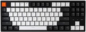 Keychron C1 Mac Layout Wired Mechanical Keyboard Gateron G Pro Red Switch Tenkeyless 87 Keys ABS keycaps Computer Keyboard for Windows PC Laptop RGB Backlight USBC TypeC Cable