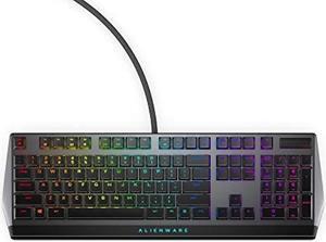 Alienware Low-Profile RGB Gaming Keyboard AW510K: Alienfx Per Key RGB LED - Media CONTROLS & USB Passthrough - Cherry MX Low Profile Red Switches