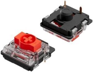 Gateron ks-27 Low Profile Key Switches for Mechanical Gaming Keyboards | Plate Mounted (Gateron Red, 90 Pcs)