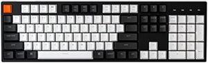 Keychron C2 Full Size Wired Mechanical Keyboard for Mac, Hot-swappable, Gateron G Pro Brown Switch, White Backlight, 104 Keys ABS keycaps Gaming Keyboard for Windows,Type-C Braid Cable
