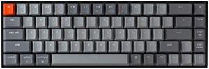 Keychron K6 Hot Swappable Wireless Bluetooth 51Wired Mechanical Gaming Keyboard 65 Compact 68Key RGB LED BacklightGateron Red SwitchRechargeable Battery for Mac Windows