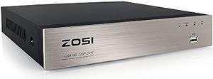 ZOSI 8Channel Surveillance Video Recorders 1080N/720P 4-in-1 HD-TVI Standalone CCTV Security DVR System For 720P,1080P Security Cameras,Motion Detection,Easy Remote Access(NO Hard Drive)