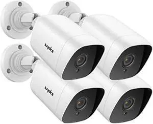 SANNCE [] 1080P 4Pack Wired Home Security Camera with 100ft EXIR Night Vision, IP66 Waterproof Outdoor Indoor Bullet Cameras for CCTV DVR