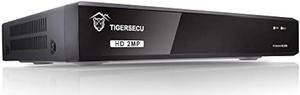TIGERSECU Super HD 1080P 8-Channel Hybrid 4-in-1 DVR Security Recorder Without Hard Drive, for 2MP TVI/AHD/CVI/Analog Cameras (Cameras and Hard Drive Not Included)