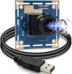 SVPRO 1080P USB Camera with CMOS OV2710 Sensor Camera Board USB Drive Free Camera Module 1920x1080 with 2.8mm Lens Video Webcam for Android Linux Windows Mac OS