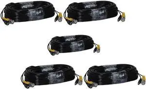 Lorex MCBL-BNCW, 60ft BNC Security Video / Power Cable, Pack of 5 pcs Lorex MCBL-BNCW, 60ft BNC Security Video / Power Cable, Pack of 5 pcs