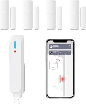 Home Alarm System 5-Piece kit, Door Window Sensors WiFi Alarm System for Kids Safety, Smart Wireless Home Alarm Security System DIY, No Contract, App Alert for House Apartment by GRSICO 3rd Gen