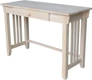 IC International Concepts Mission Drawer Desk, Unfinished