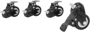 Progressive Desk Standing Desk Wheels, Set of 4 Lockable casters for Height Adjustable Electric Desk