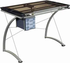 Coaster Home Furnishings CO-800986 Drafting Desk, 41 W x 24 D x 32 H, Chrome