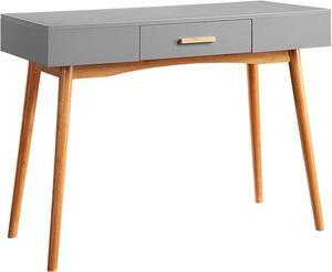 Convenience Concepts Oslo 1 Drawer Desk, Gray