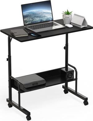 Adjustable Standing Mobile Desk, Black