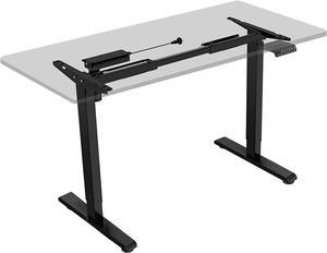 FLEXISPOT EN1B DIY Adjustable Desk Frame Electric Sit Stand Desk Base Home Office Standing Desk(Black Frame Only)