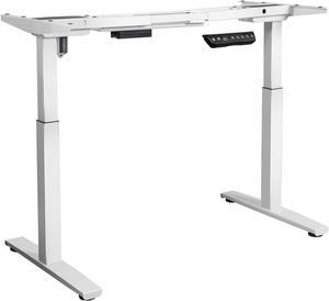 Tangkula Electric Standing Desk Frame, Height & Width Adjustable Motorized Sit Stand Desk Base, Ergonomic Single Motor Stand Up Workstation w/Memory Controller, Standing Desk Legs