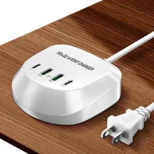 Charging Station, 40W4Port USB Charging Station, Multiple USB Charger Station, Charging Station for Multiple Devices, Multi USB Charging Station, Chargers for Multiple Devices, Multi Charging Station