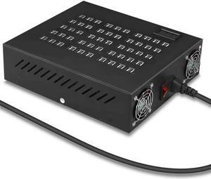 USB Charging Station,2018 100 Ports USB Power Station Multi Port USB Wall Charger Adapter Phone Noninterference Multiport Desktop USB Rapid Charger for Hotel School Shopping malls