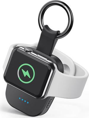 Portable Wireless Charger for Apple Watch, Compact Magnetic iWatch Charger 1200mAh Power Bank Keychain Style, Apple Watch Accessories Compatible for All Apple Watch Series