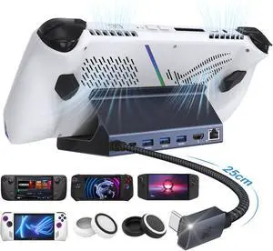 iVANKY 4K@144Hz/ 4K@120Hz HDMI 2.1 ROG Ally Dock, 8-in-1 Aluminum Docking Station for Steam Deck OLED & ROG Ally X, 100W PD Charge, 1Gbps Ethernet, 3 USB 3.0, Pro Gaming Stand Hub (No PD Adapter) iVANKY 4K@144Hz/ 4K@120Hz HDMI 2.1 ROG Ally Dock, 8-in-1 Aluminum Docking Station for Steam Deck OLED & ROG Ally X, 100W PD Charge, 1Gbps Ethernet, 3 USB 3.0, Pro Gaming Stand Hub (No PD Adapter)