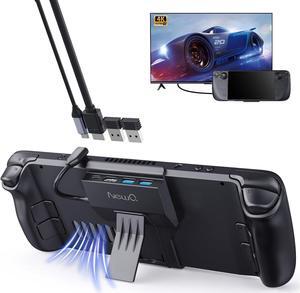 Steam Deck Dock/Steam Deck OLED Dock, Portable Stand Design Docking Station with HDMI 4K@60Hz, 2 USB-A3.0, PD-in 100W Max, Steam Deck/Steam Deck OLED Accessories