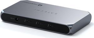 Satechi Thunderbolt 4 Hub Slim Pro, USB C 96W Charging, Single 8K or Dual 4K Display, 4 Thunderbolt 4 Ports, USB 3.2 Gen2 - for MacBook Pro/Air M1 M2 M3, , HP, Surface, Lenovo