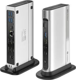 [Intel Certified] Cable Matters 16-in-1 40Gbps Thunderbolt 4 Dock with Thunderbolt Share - Quad 4K Video(2X DP, 2X HDMI) for Windows, Dual 4K (DP or HDMI) for MacBook Pro M1/M2/M3/M4 Pro/Max, 100W PD