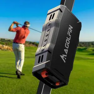 Golf Cart Speaker, 36H Playtime Magnetic Bluetooth Speaker for Golf Cart, 30W Loud Stereo Sound IPX7 Golf Speaker with Bicycle Mount, Hook & Light Design, Golf Accessories for Men