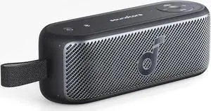 Soundcore Motion 100 Portable Speaker, Bluetooth Speaker with Wireless Hi-Res, 2 Full Range Drivers for Stereo Sound, Ultra-Portable Design for Outdoor Use, Customizable EQ, Punchy Bass, and IPX7