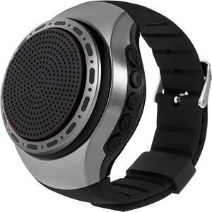 UPGRADED Wearable Waterproof Wireless Wrist Portable Sports Bluetooth Speaker Watch with Multi Function MP3 Player & FM Radio & Selfie & Ultra Long Standby Time for Running, Hiking, Climbing