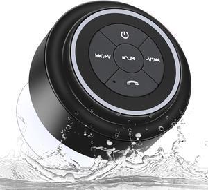 HAISSKY Bluetooth Shower Speakers, Portable Wireless Speaker with Suction Cup, IP67 Waterproof Outdoor Wireless Speaker, Pairs Easily to Phones, Tablets, Computer, Gift for Men & Women