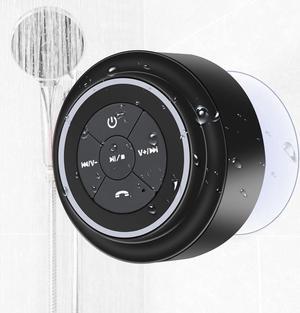 Waterproof Shower Speaker, Portable Bluetooth Speaker with Suction Cup, IPX7 Waterproof Wireless Speaker Teen Boys Gift Ideas for Shower Bathroom, Pool, Travel, Beach